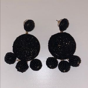 BaubleBar black beaded earrings